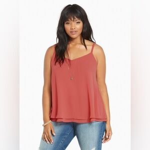 Torrid 1 Double Layered Chiffon Cami
